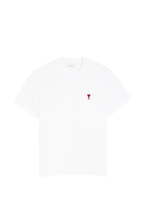 t-shirt adc uomo bianca AMI PARIS | BFUTS035.724100